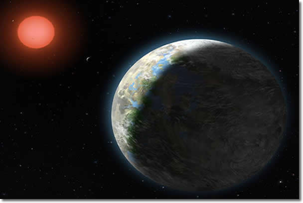 image of gliese 581G planetary system